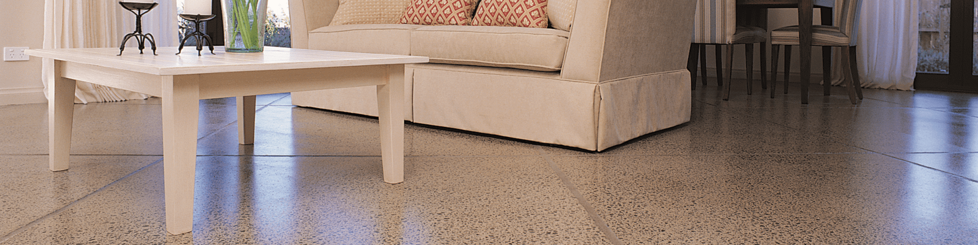 Residential polished concrete floor 3 min