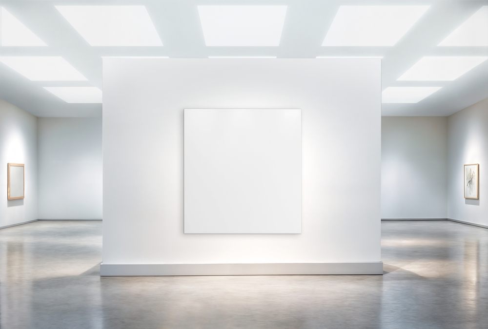 An,Image,Of,A,White,Frame,In,A,Art,Gallery